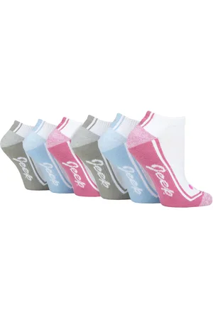 Jeep Womens Ladies 6 Pack Trainer Socks