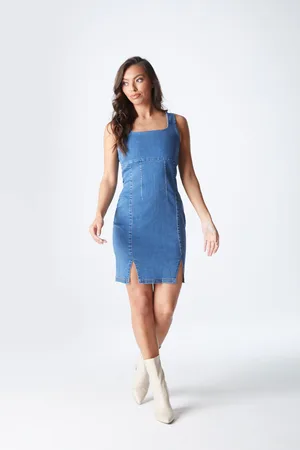 Urban Bliss Womens Asher Split Seamed Dress - Size 16 UK