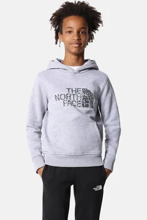 The North Face Childrens Unisex Kids Drew Peak Overhead Hoodie in Fleece - Size X-Large