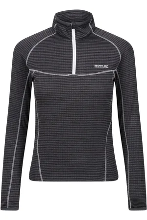 Regatta Womens/Ladies Yonder Fleece Top (Seal /White) - Size 12 UK
