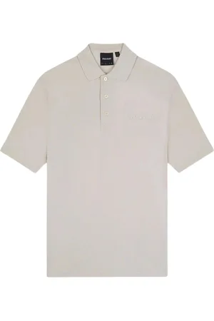 Lyle & Scott Mens Plain Embroidered Logo Cove Polo Shirt - Cotton - Size Medium