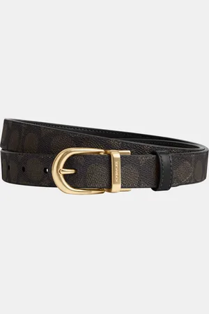 Coach Womens 25mm Classic Signature PVC Belt - - One Size