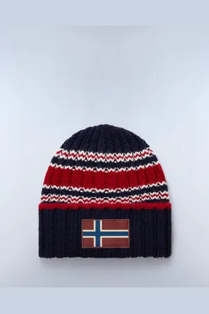 Napapijri Womens F-Areuse Flag Patch Beanie - - One Size
