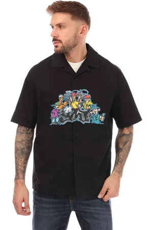 OFF-WHITE Mens Off White Graffiti Pupp Holiday Shirt in Cotton - Size X-Large