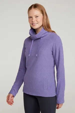 Mountain Warehouse Womens/Ladies Hebridean Cowl Neck Fleece Top (Iron ) - Size 16 UK