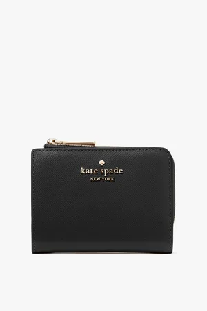 Kate Spade Womens Madison Saffiano Leather Small L-Zip Wallet - - One Size