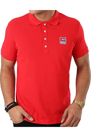 Diesel T-Kal-Patch 00SAVB Mens Polo Shirts Golf Tee - Cotton - Size Small