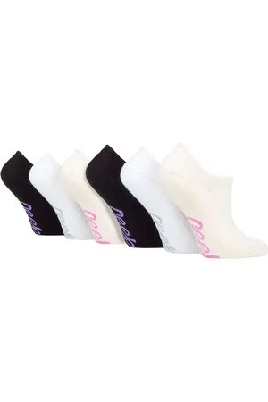 Jeep Womens Ladies 6 Pack Bamboo No Show Socks