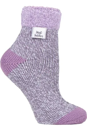 Heat Holders Womens Ladies Extra Fluffy Bed Socks for Lounging Around - Nylon - Size 4-6.5