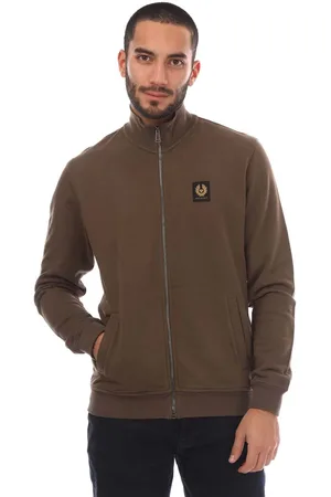 Belstaff Mens Cotton Fleece Full Zip Sweatshirt in - Size Large
