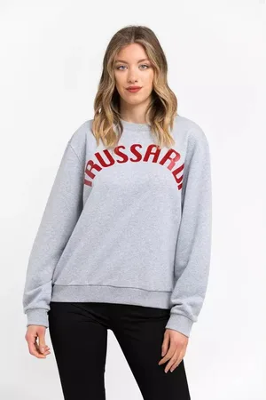 Trussardi WoMens Gray Cotton Sweater - - Size Small