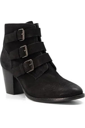 Dune Womens Ladies Puzzler - Buckled Suede Ankle Boots - - Size UK 3