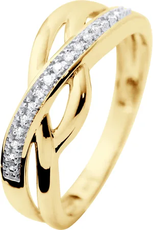 Diadema Womens - Ring - Prestige Jewelery - Diamonds - Yellow Gold - - Size O 1/2