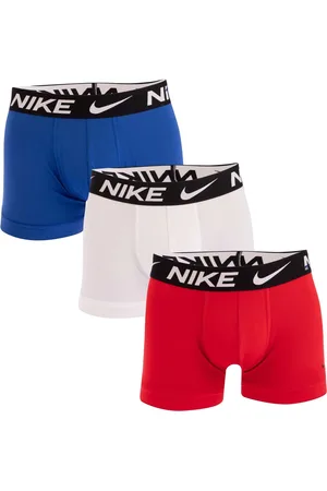 Nike Mens Dri-FIT Essential Micro 3 Pack Boxer Trunks in Red white blue - - Size Small