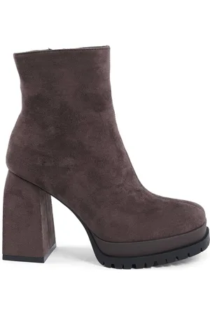 VERSACE 19V69 Womens Ankle Boot X712 MARRONE Fabric - Size UK 7