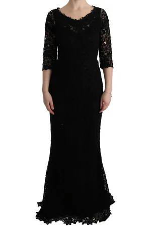 Dolce & Gabbana WoMens Floral Ricamo Sheath Long Dress material_cotton - Size IT 40 (Womens)