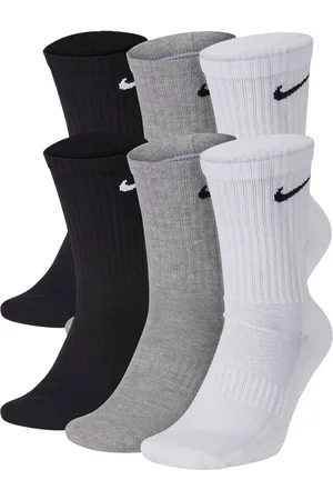 Nike Unisex Everyday Cushion Crew Training Socks (6 Pairs) - Cotton - Size Small