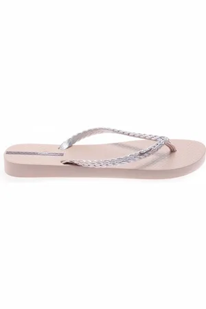 Ipanema Womens Exuberance Chrome Flip Flops in Rose Gold - - Size UK 3