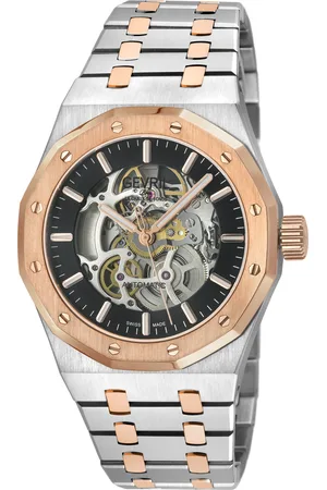 Gevril 49421B Mens Gotham Swiss Made Automatic, PO24 Skeleton Watch - - One Size