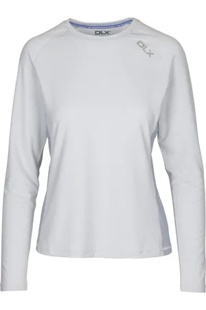 DLX Womens/Ladies Katherine Top (Pale Grey Marl) - - Size Medium