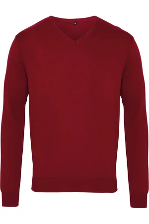 Premier Mens V-Neck Knitted Sweater - Size X-Large