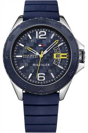 Tommy Hilfiger 1791204 Blue Dial Silicone Mens Watch - - One Size
