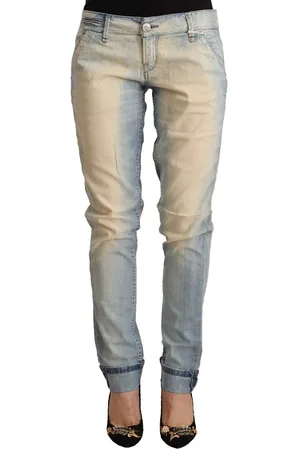 ACHT WoMens Washed Cotton Low Waist Skinny Denim Jeans - Size IT 42 (Women