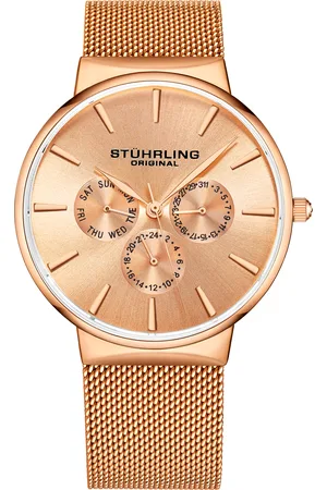 Stuhrling Mens Gold Monaco Quartz 39mm - One Size