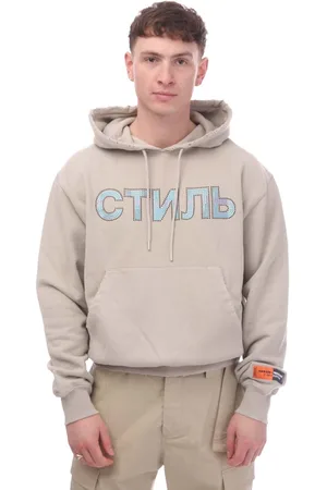 Heron Preston Mens CTNMB Hoodie in blue - Size X-Large