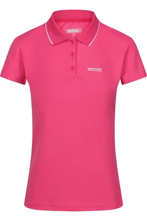 Regatta Womens/Ladies Maverick V Polo Shirt (Flamingo ) - Size 10 UK