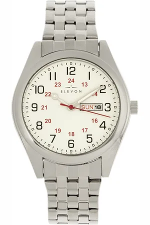 ELEVON Mens Gann Bracelet Watch w/Day/Date - Stainless Steel - One Size