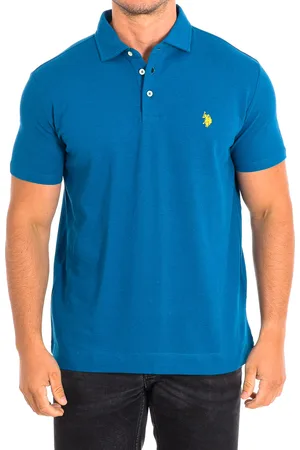 U.S. Polo Assn. Mens ART Short Sleeve with contrasting lapel collar 61462 man - Cotton - Size Small