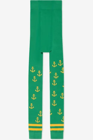 Mini Rodini Girls Anchor Print Leggings in - Size 9-18M