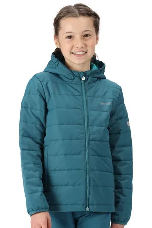 Regatta Childrens Unisex Kids Junior Helfa Insulated Quilted Hooded Jacket - - Size 9-10Y