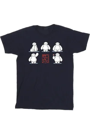 Disney Mens Big Hero 6 Baymax Many Poses T-Shirt ( Blue) - Size 2XL