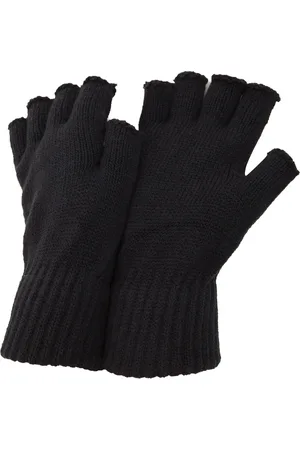 Floso Mens Fingerless Winter Gloves (Dark ) - One Size