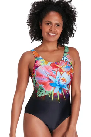 Speedo Womens 8-07336H071 Scoop Back Swimsuit - Elastane - Size 10 UK