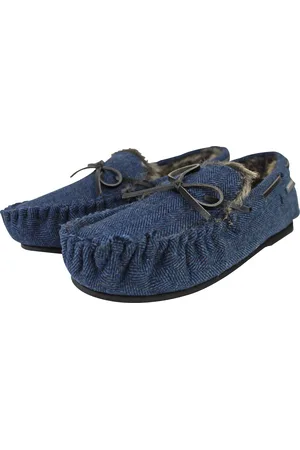 Dunlop Mens Moccasin Slippers with Memory Foam - - Size UK 8