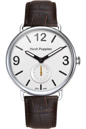 Hush Puppies : 1958 Mens White Watch - Leather - One Size