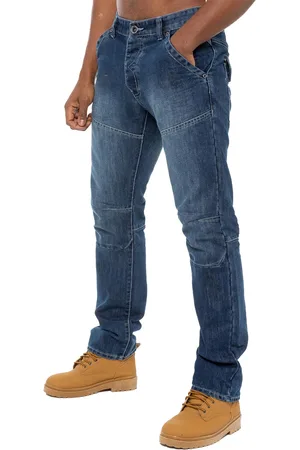 Enzo Mens Denim Jeans Straight Leg - Polycotton - Size 42W/30L