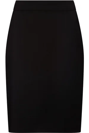 HUGO BOSS Womens Waisted Pencil Skirt - Wool - Size 14 UK