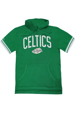 Mitchell & Ness Boston Celtics NBA French Terry Mens Hoodie T-Shirt - Cotton - Size 2XL