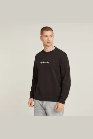 G-Star Mens G-Star RAW G-Script Logo Sweater - Cotton - Size Medium