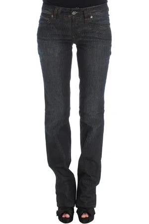 John Galliano WoMens Wash Cotton Blend Slim Fit Bootcut Jeans material_cotton - Size 26 (Waist)