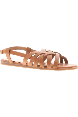 Leather Collection Womens Sandals Flat Priti Buckle - Size UK 3