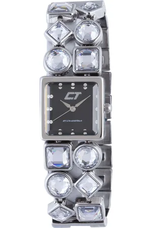 Chronotech Womens Brown Silver Stainless Steel Watch - - One Size