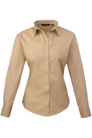 Premier Womens/Ladies Long-Sleeved Shirt - Size 24 UK