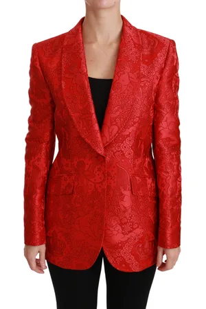 Dolce & Gabbana Womens Single Breasted Floral Jacket - - Size IT 46 (Women