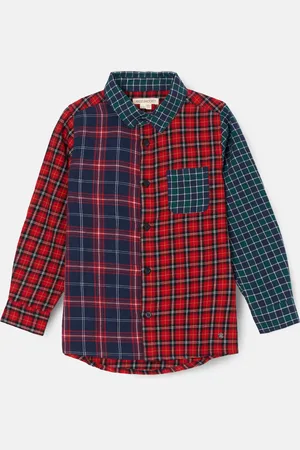 Angel & Rocket Boys Lewis Mixed Check Shirt - Size 8Y