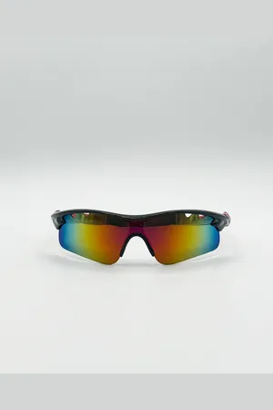 SVNX Mens Racer Sports Sunglasses in Multi - - One Size